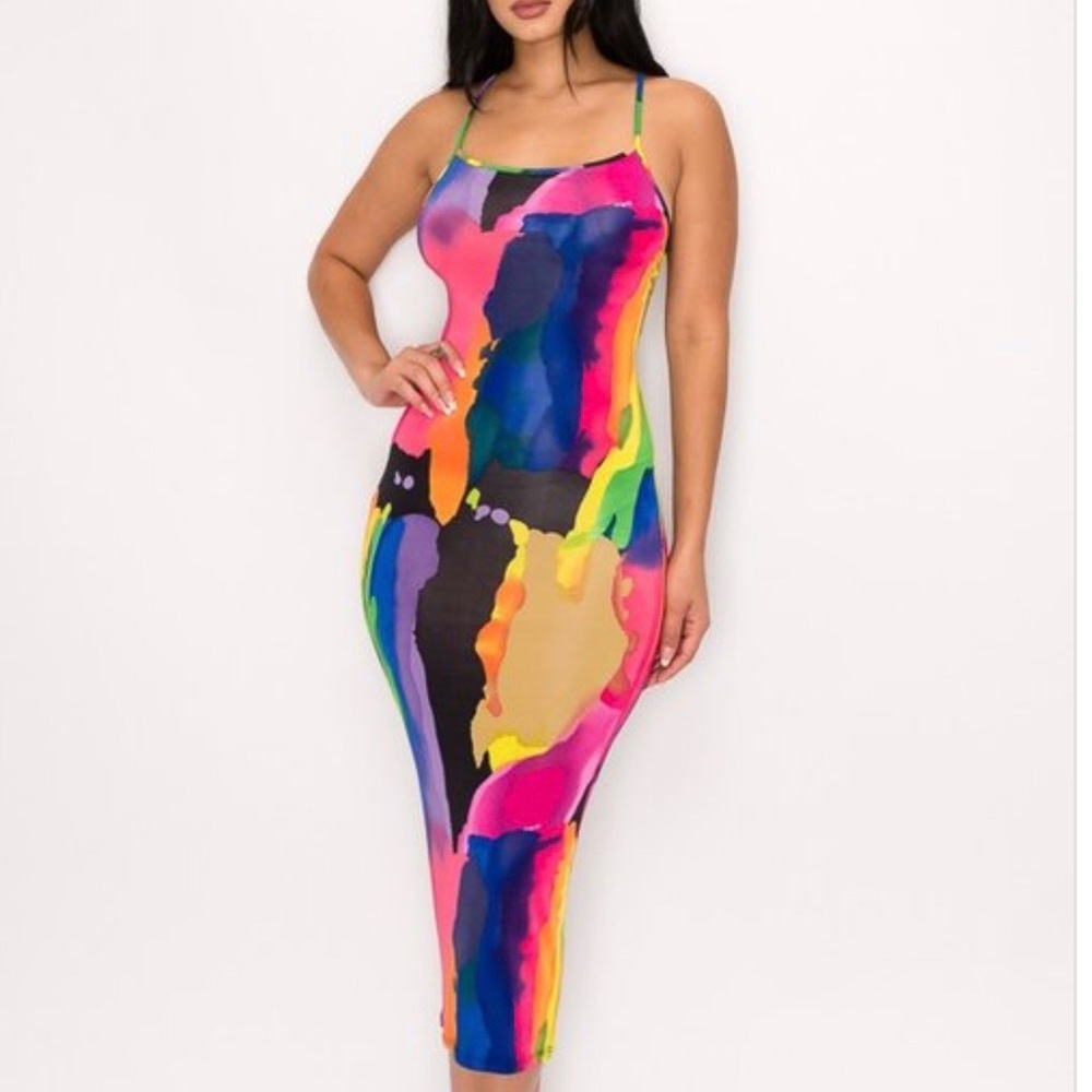 Watercolor dress